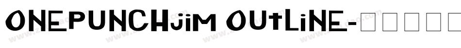 onepunchJim outline字体转换
